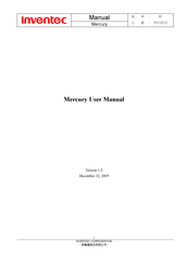 Inventec Mercury User Manual