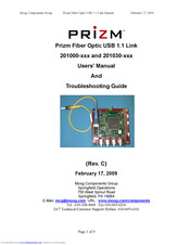 Moog PRIZM 201000-001 User's Manual And Troubleshooting Manual