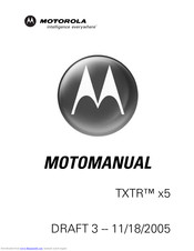 Motorola TXTR x5 User Manual