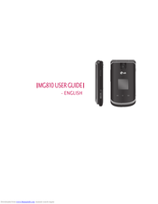 LG MG810 User Manual
