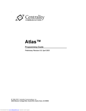 Centrality Atlas Programming Manual