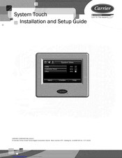 Carrier System Touch Installation And Setup Manual