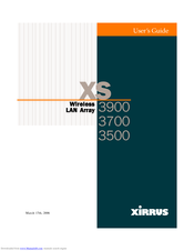 Xirrus Wi-Fi Array XS-3700 User Manual