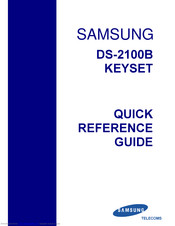 Samsung DS-2100B Quick Reference Manual