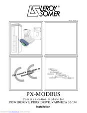LEROY-SOMER PX-MODBUS Installation Manual