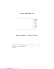 Galanz P90W23YSL-V9 Owner's Manual