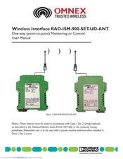 Phoenix Contact Omnex RAD-ISM-900-SET-UD-ANT User Manual