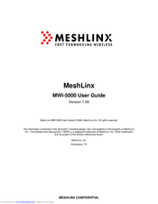 MeshLinx MWI-5000 User Manual