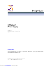 SiRF SiRFatlasV Design Manual