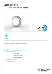 rollease acmeda Automate Internal Sun Sensor Manual