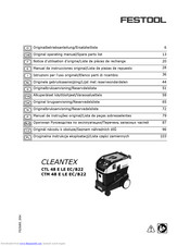 Festool CTL 48 E LE EC/B22 Original Operating Manual/Spare Parts List