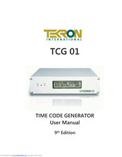Tekron TCG 01 User Manual