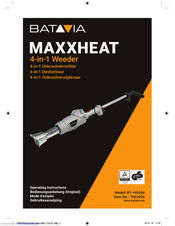 Batavia MAXXHEAT BT-HG004 Operating Instructions Manual