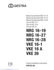 GESTRA NRG 16-19 Installation Instructions Manual
