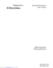 Electrolux WA SL3 E 102 User Manual