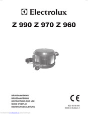 Electrolux Z 970 Instructions For Use Manual
