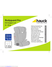 Hauck Bodyguard Pro Instructions For Use Manual