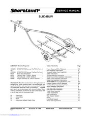 ShoreLand'r SLB34BLW Service Manual