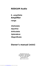 REDGUM Audio Aquilina Owner's Manual