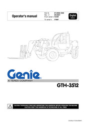 Genie GTH-3512 Operator's Manual