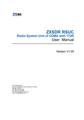 ZTE ZXSDR RSUC User Manual