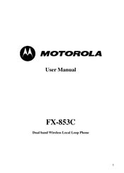 Motorola FX-853C User Manual