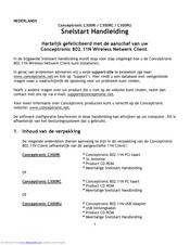 Conceptronic C300RC Quick Installation Manual