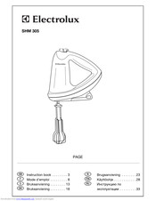 Electrolux SHM 305 Instruction Book
