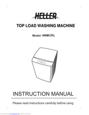 HELLER HWM13TL Instruction Manual