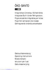 AEG OKO-SANTO Series Operating Instructions Manual
