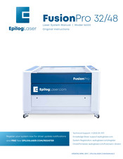 Epilog FusionPro 48 Original Instructions Manual