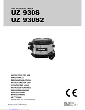 AEG UZ 930S Instructions For Use Manual