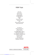 Aeg FOEN Style User Manual