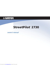 Garmin StreetPilot 2730 Owner's Manual