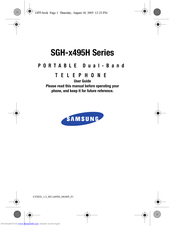 Samsung SGH-x495H Series User Manual