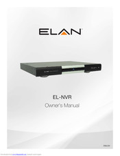 Elan EL-NVR series Owner's Manual