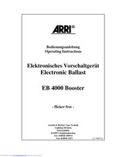 ARRI EB 4000 Operating Instructions Manual