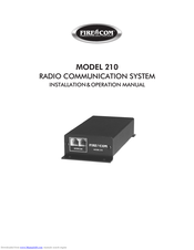 Fire Com 210 Installation & Operation Manual