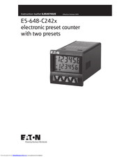 Eaton E5-648-C2422 Instruction Leaflet