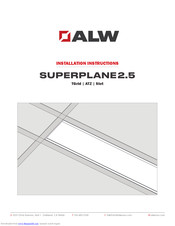 ALW SUPERPLANE2.5 Installation Instructions Manual