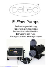 Deltec E-Flow 12 Operating Instructions Manual