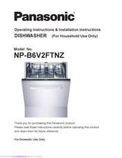 Panasonic NP-B6V2FTNZ Operating Instructions & Installation Instructions