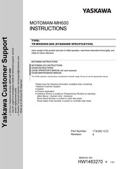 YASKAWA MOTOMAN-MH600 Instructions Manual