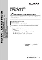YASKAWA MOTOMAN-MC2000 II Instructions Manual