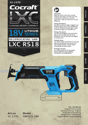 Cocraft LXC RS18 18V Lithium Series Original Instructions Manual