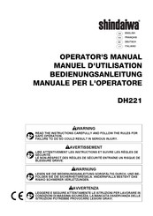 Shindaiwa DH221 Operator's Manual