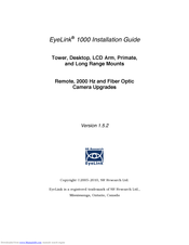 SR Research EyeLink 1000 Installation Manual