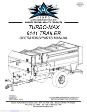 Sioux Automation Center TURBO-MAX 6141 Operator's & Parts Manual