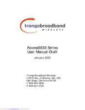 Trango Broadband Wireless M5830S-AP-60 User Manual-Draft