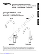 Toto PO TL380SDL Installation And Owner's Manual
